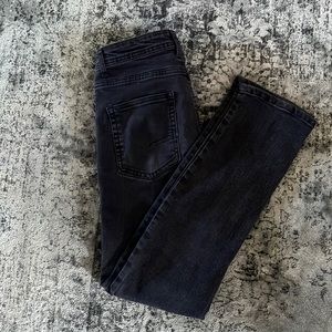 Kayden slim/straight black jeans